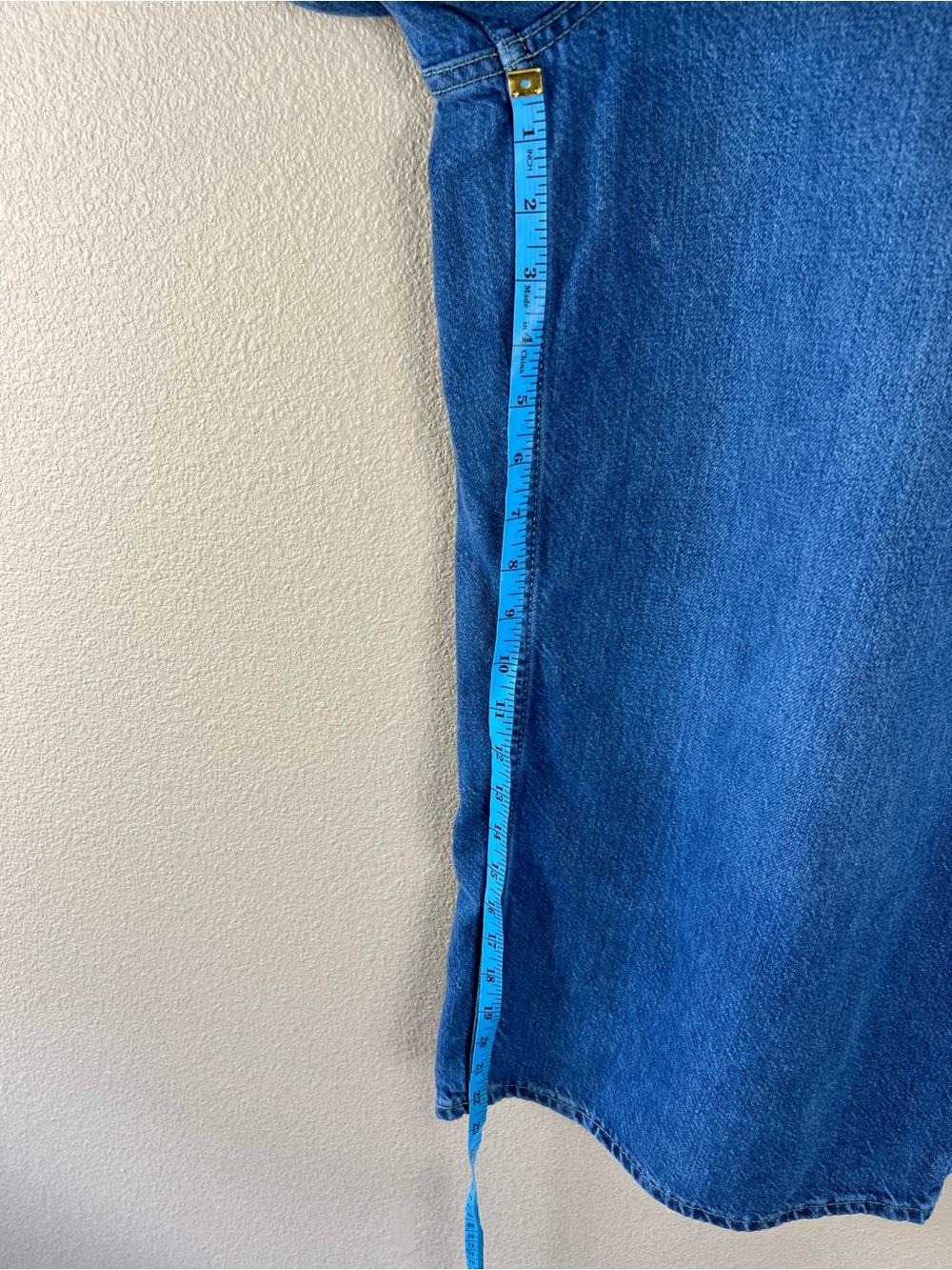 gap mid rise baggy crop jeans in medium indigo - Picture 11 of 11